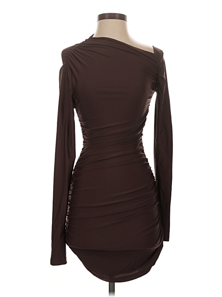 Pre-owned Assorted Brands Cocktail Dress In Brown