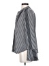Ann Taylor 100% Polyester Chevron-herringbone Black Long Sleeve Blouse Size S - photo 5
