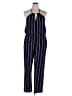 Express Outlet Stripes Blue Jumpsuit Size L - photo 1