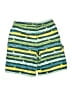 L.L.Bean 100% Polyester Stripes Green Board Shorts Size 14 - photo 2