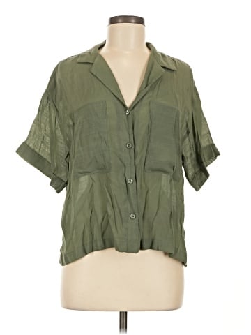 Banana Republic Factory Store Short Sleeve Blouse (view 1)