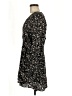 Mango 100% Polyester Floral Tan Black Casual Dress Size M - photo 5