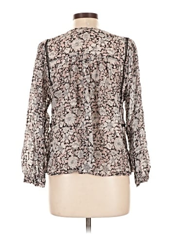 Rebecca Taylor Long Sleeve Silk Top (view 2)