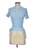 Lulus Blue Short Sleeve Top Size XS - photo 1