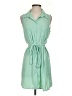 Glam 100% Polyester Green Sleeveless Blouse Size S - photo 1