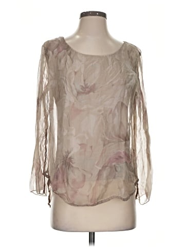 Amanti 3/4 Sleeve Silk Top (view 1)