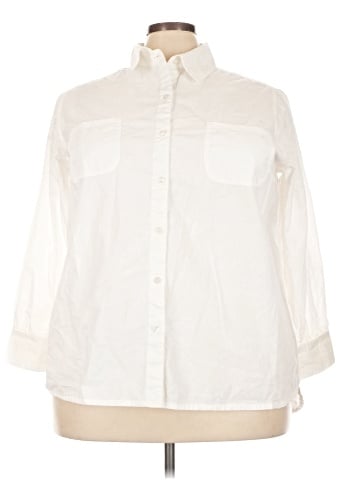 Avenue 3/4 Sleeve Button-Down Shirt (view 1)