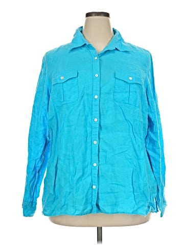 Lands' End Long Sleeve Button-Down Shirt (view 1)