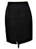 Ann Taylor Solid Black Formal Skirt Size 6 - photo 2