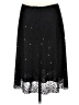 Casual Corner 100% Polyester Stars Black Formal Skirt Size 6 - photo 2