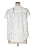 Torrid 100% Polyester Polka Dots White Short Sleeve Blouse Size 1X Plus (1) - photo 2