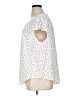 Torrid 100% Polyester Polka Dots White Short Sleeve Blouse Size 1X Plus (1) - photo 5