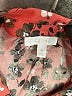 Calme Floral Red Long Sleeve Blouse Size M - photo 7