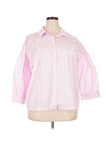 Alfani 3/4 Sleeve Button-Down Shirt (view 1)