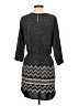 Just Fab 100% Polyester Chevron-herringbone Black Casual Dress Size S - photo 2