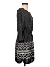 Just Fab 100% Polyester Chevron-herringbone Black Casual Dress Size S - photo 4
