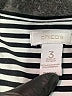 Chico's Stripes White Black Short Sleeve T-Shirt Size XL (3) - photo 7