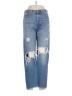 Levi's 100% Cotton Hearts Blue Jeans Size 28 waist - photo 1
