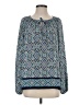 Gap 100% Polyester Teal Long Sleeve Blouse Size S - photo 1