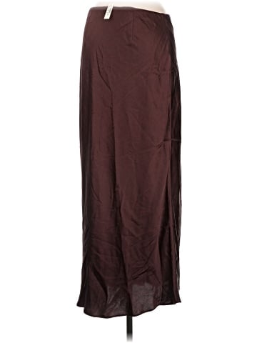 Madewell Satin Maxi Slip Skirt (view 2)