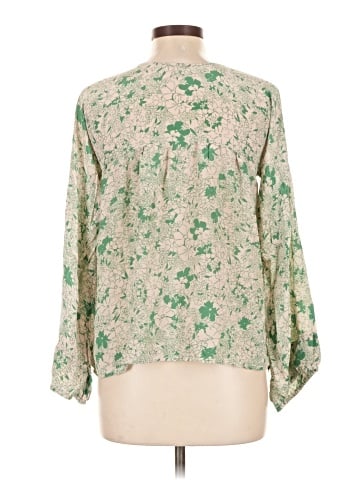 Maje Long Sleeve Silk Top (view 2)