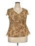 Rafaella 100% Polyester Gold Sleeveless Blouse Size 18 - photo 1