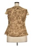 Rafaella 100% Polyester Gold Sleeveless Blouse Size 18 - photo 2