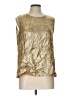 Unbranded Metallic Gold Sleeveless Blouse Size L - photo 1