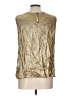 Unbranded Metallic Gold Sleeveless Blouse Size L - photo 2