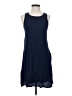 Gap 100% Polyester Solid Blue Casual Dress Size XS - photo 1