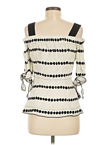 Derek Lam 10 Crosby 3/4 Sleeve Silk Top (view 2)