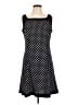 Chaps Polka Dots Black Casual Dress Size L - photo 1