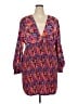 Rebdolls 100% Polyester Print Purple Cocktail Dress Size 2X - photo 1