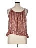 Ann Taylor LOFT 100% Polyester Red Sleeveless Blouse Size XL - photo 2