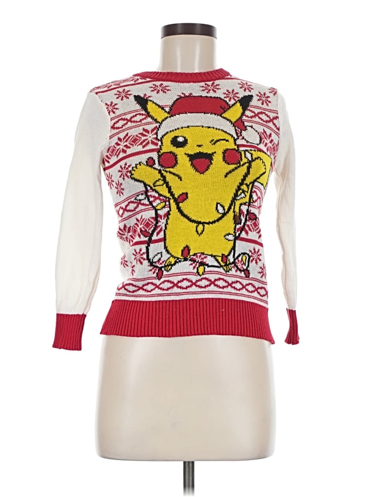 Pre-owned Pokémon Pullover Sweater In Yellow