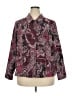 Cj Banks Paisley Burgundy Jacket Size 2X - photo 1