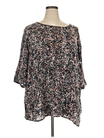 Ulla Popken 3/4 Sleeve T-Shirt (view 1)