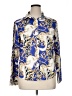 Unbranded 100% Polyester Animal Print Blue Long Sleeve Blouse Size XL - photo 1