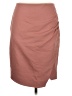 Express Solid Pink Brown Casual Skirt Size 8 - photo 1
