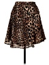 Three Eighty Two 100% Polyester Animal Print Brown Casual Skirt Size XS - photo 1