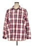 Eddie Bauer Plaid Red Long Sleeve Blouse Size 2X - photo 1