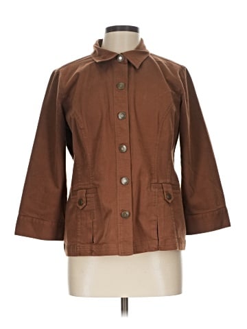 Christopher & Banks 3/4 Sleeve Button-Down Shirt (view 1)
