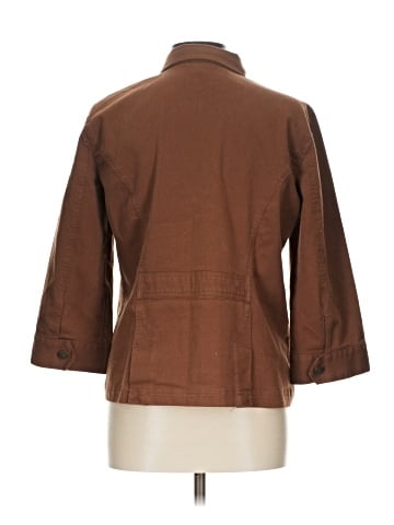 Christopher & Banks 3/4 Sleeve Button-Down Shirt (view 2)