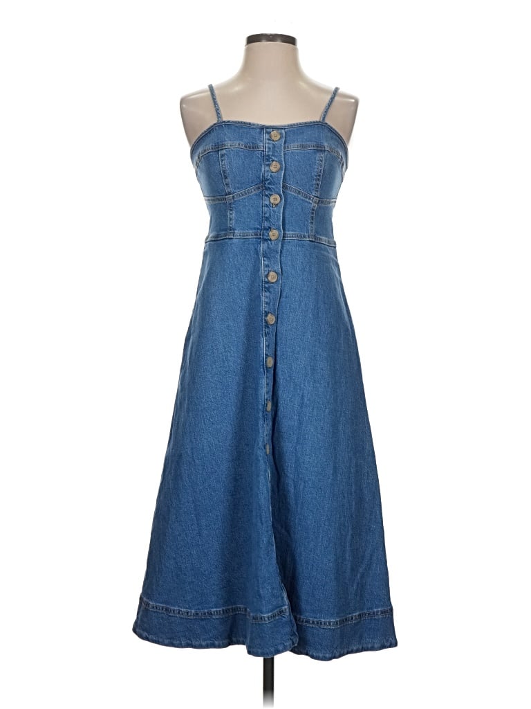 Pre-owned Universal Thread Casual Dress In Blue