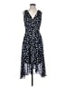 DKNY 100% Polyester Polka Dots Blue Casual Dress Size 4 - photo 1