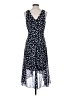 DKNY 100% Polyester Polka Dots Blue Casual Dress Size 4 - photo 2