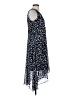 DKNY 100% Polyester Polka Dots Blue Casual Dress Size 4 - photo 4