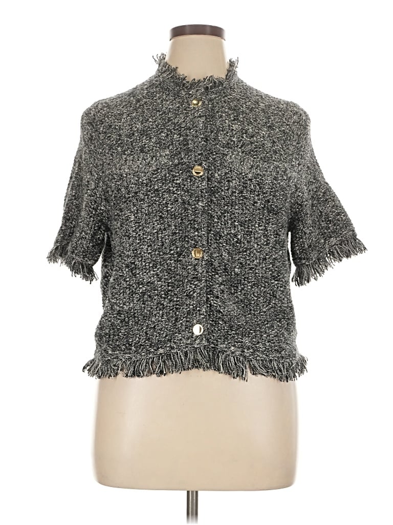 Pre-owned Jcrew Cardigan Sweater In Gray