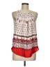 Allison Joy 100% Polyester Red Sleeveless Blouse Size M - photo 1