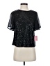 Yumi 100% Polyester Black Short Sleeve Blouse Size 4 - photo 1